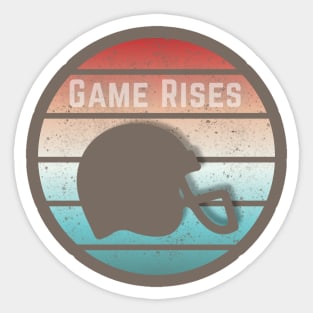 Game Rises Sticker